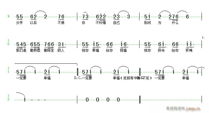 词 《谢谢朋友们的支持和建议》简谱