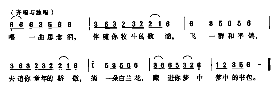 张茜 《王二小新唱》简谱