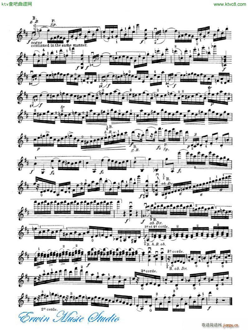 罗德 《罗德 24首练习曲Pierre Rode 24 Studi Per violino 01 08》简谱