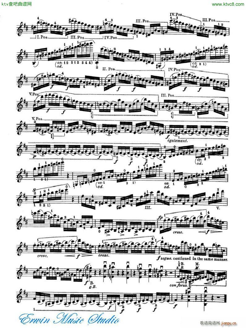 罗德 《罗德 24首练习曲Pierre Rode 24 Studi Per violino 01 08》简谱