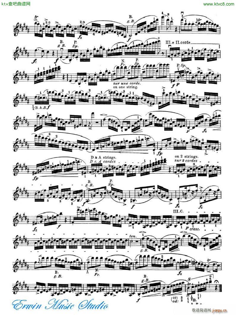 罗德 《罗德 24首练习曲Pierre Rode 24 Studi Per violino 09 16》简谱