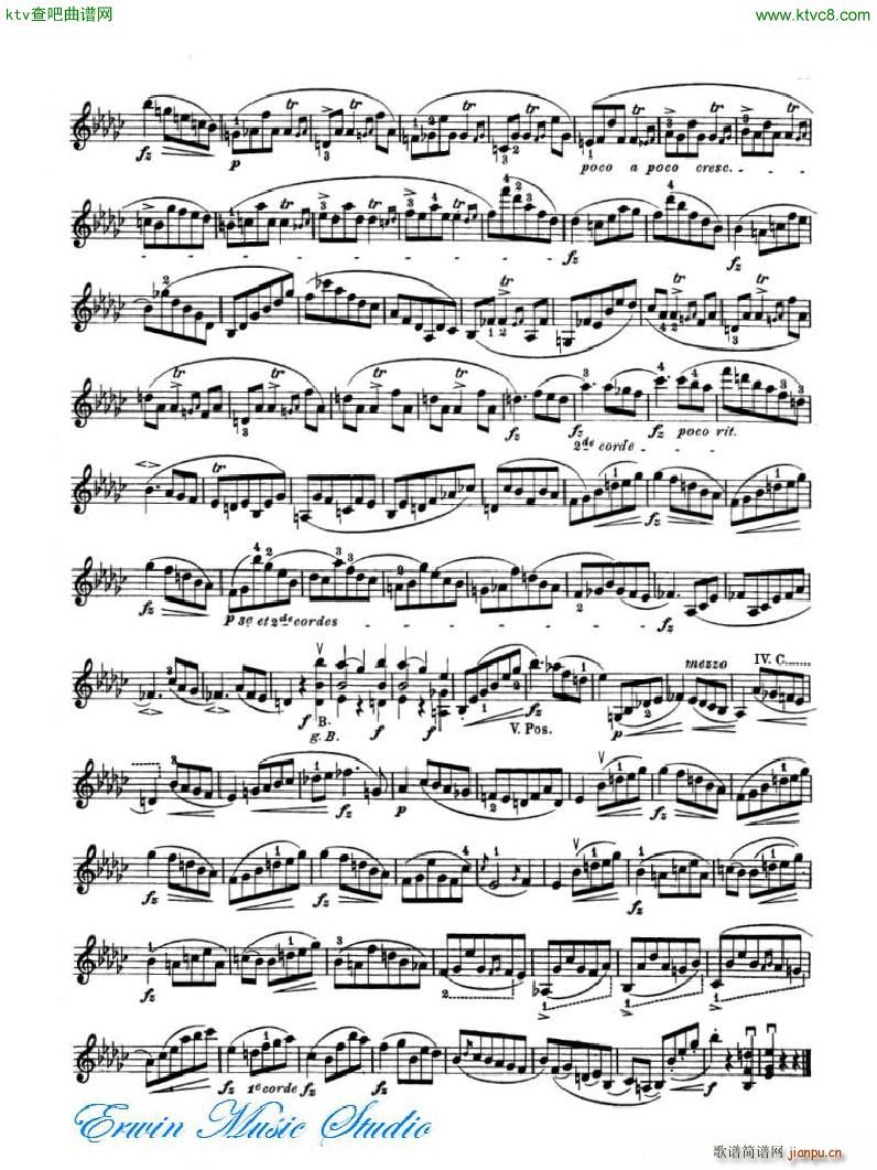 罗德 《罗德 24首练习曲Pierre Rode 24 Studi Per violino 09 16》简谱