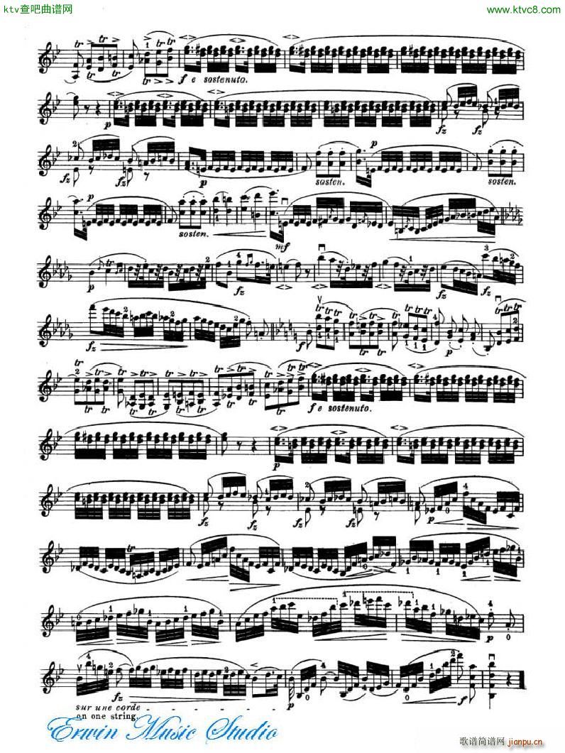 罗德 《罗德 24首练习曲Pierre Rode 24 Studi Per violino 09 16》简谱