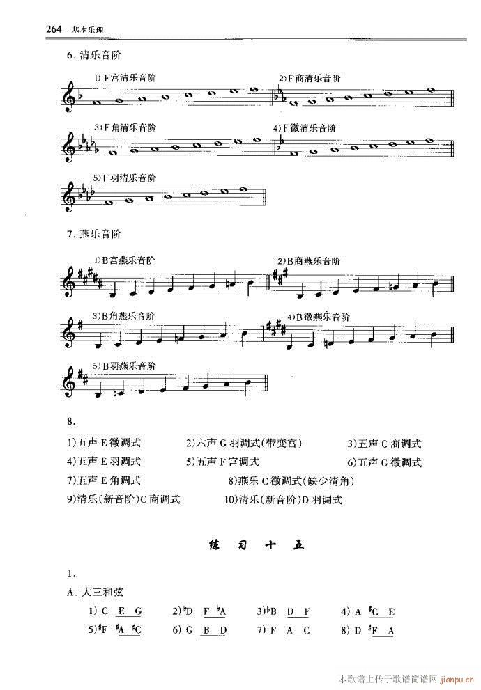 未知 《音乐基本理论241-289》简谱