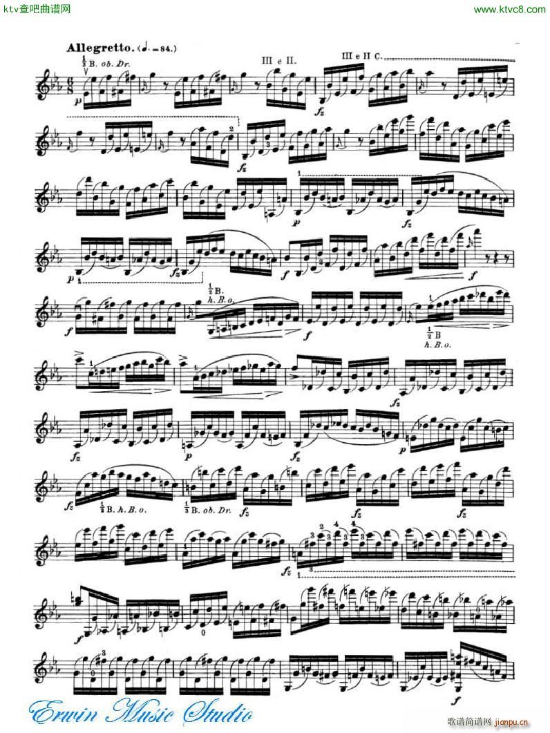 罗德 《罗德 24首练习曲Pierre Rode 24 Studi Per violino 17 24》简谱