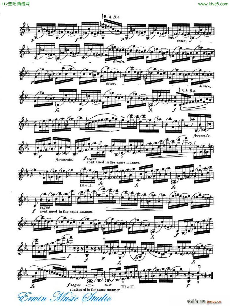 罗德 《罗德 24首练习曲Pierre Rode 24 Studi Per violino 17 24》简谱