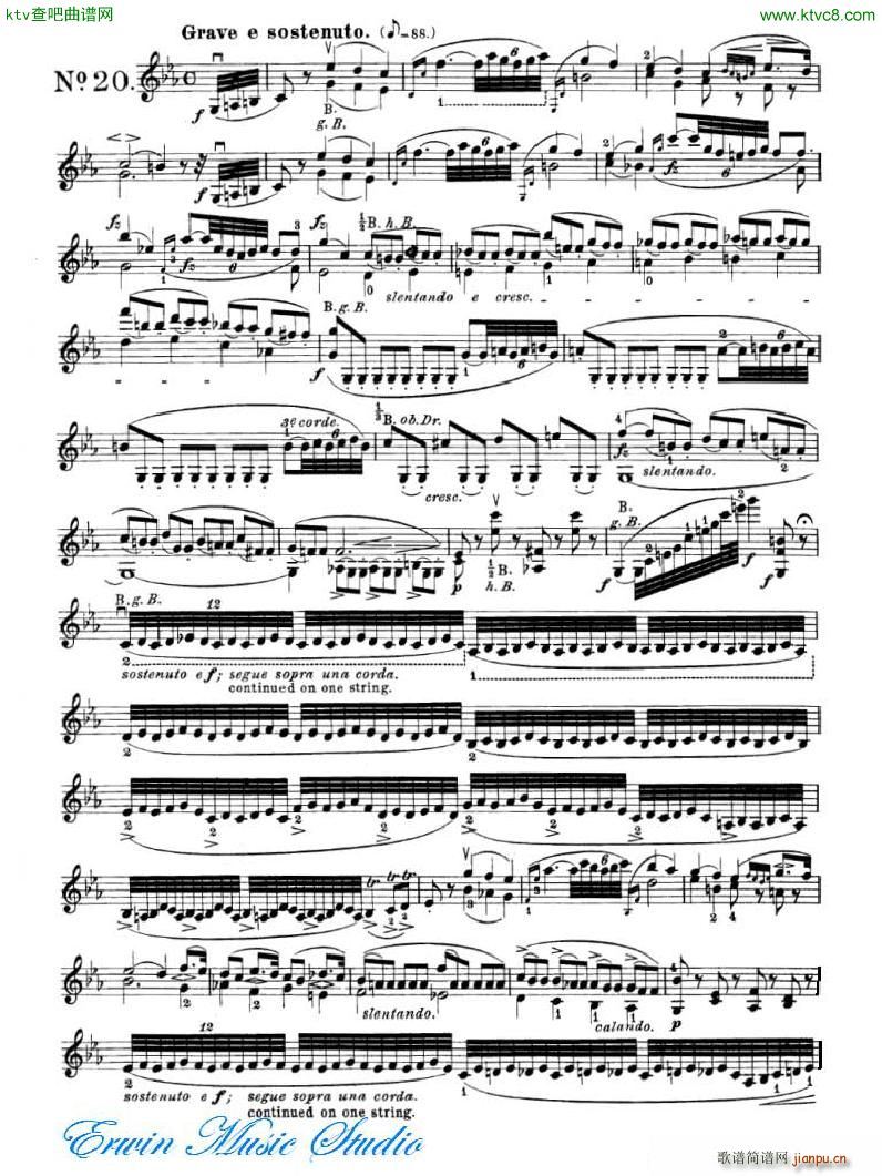 罗德 《罗德 24首练习曲Pierre Rode 24 Studi Per violino 17 24》简谱