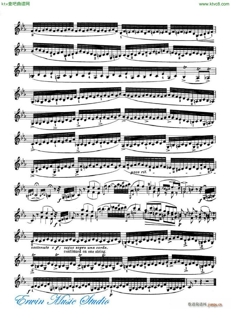 罗德 《罗德 24首练习曲Pierre Rode 24 Studi Per violino 17 24》简谱