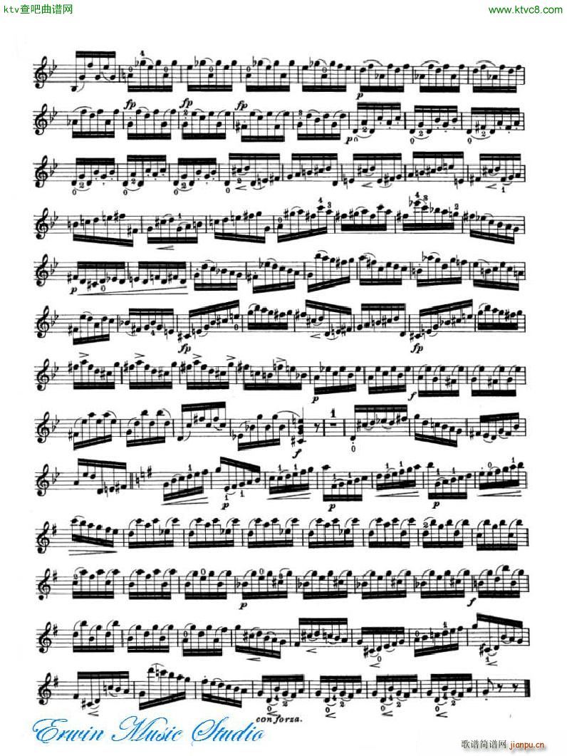 罗德 《罗德 24首练习曲Pierre Rode 24 Studi Per violino 17 24》简谱