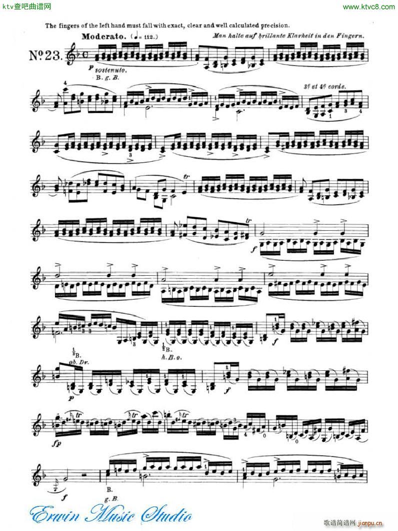 罗德 《罗德 24首练习曲Pierre Rode 24 Studi Per violino 17 24》简谱