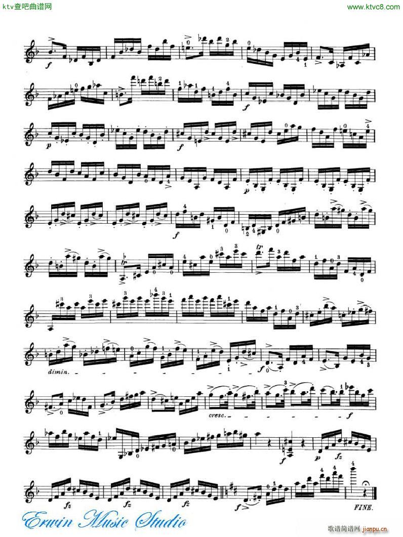 罗德 《罗德 24首练习曲Pierre Rode 24 Studi Per violino 17 24》简谱