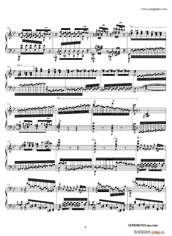 李斯特 《Liszt - Feux Follets Feux Follets -》简谱