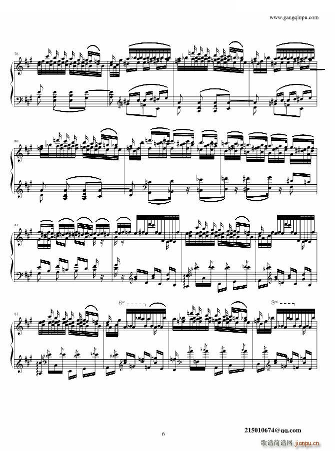 李斯特 《Liszt - Feux Follets Feux Follets -》简谱