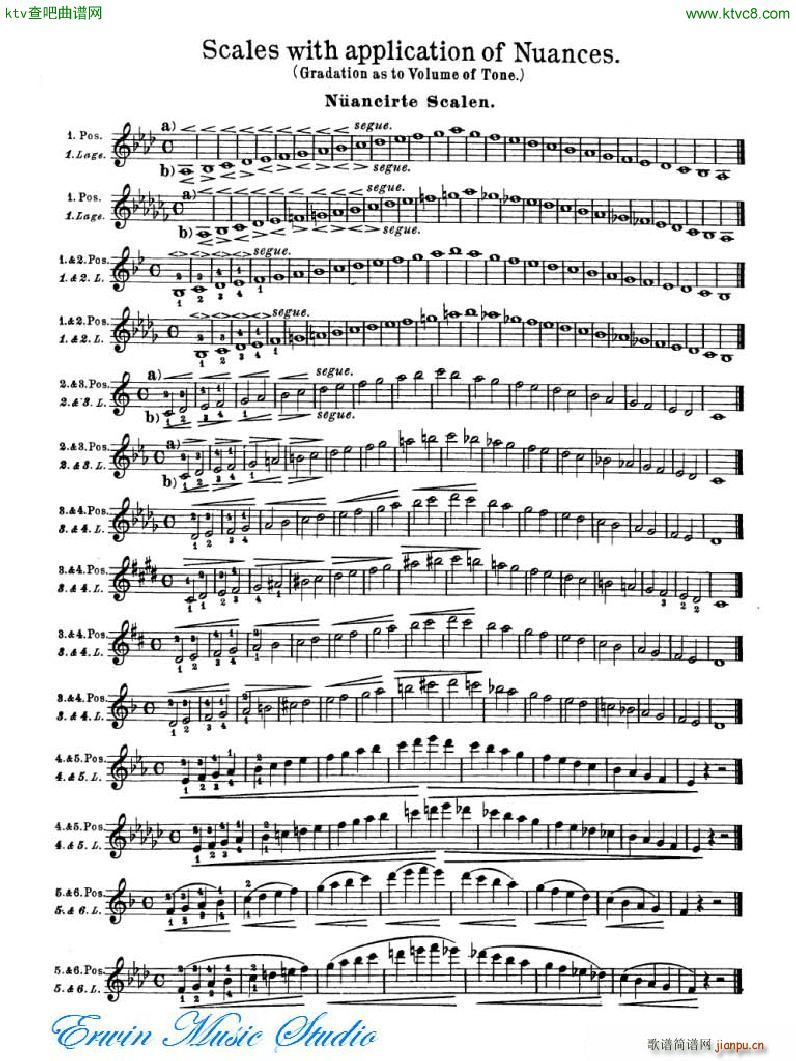 罗德 《罗德 24首练习曲Pierre Rode 24 Studi Per violino I IX》简谱