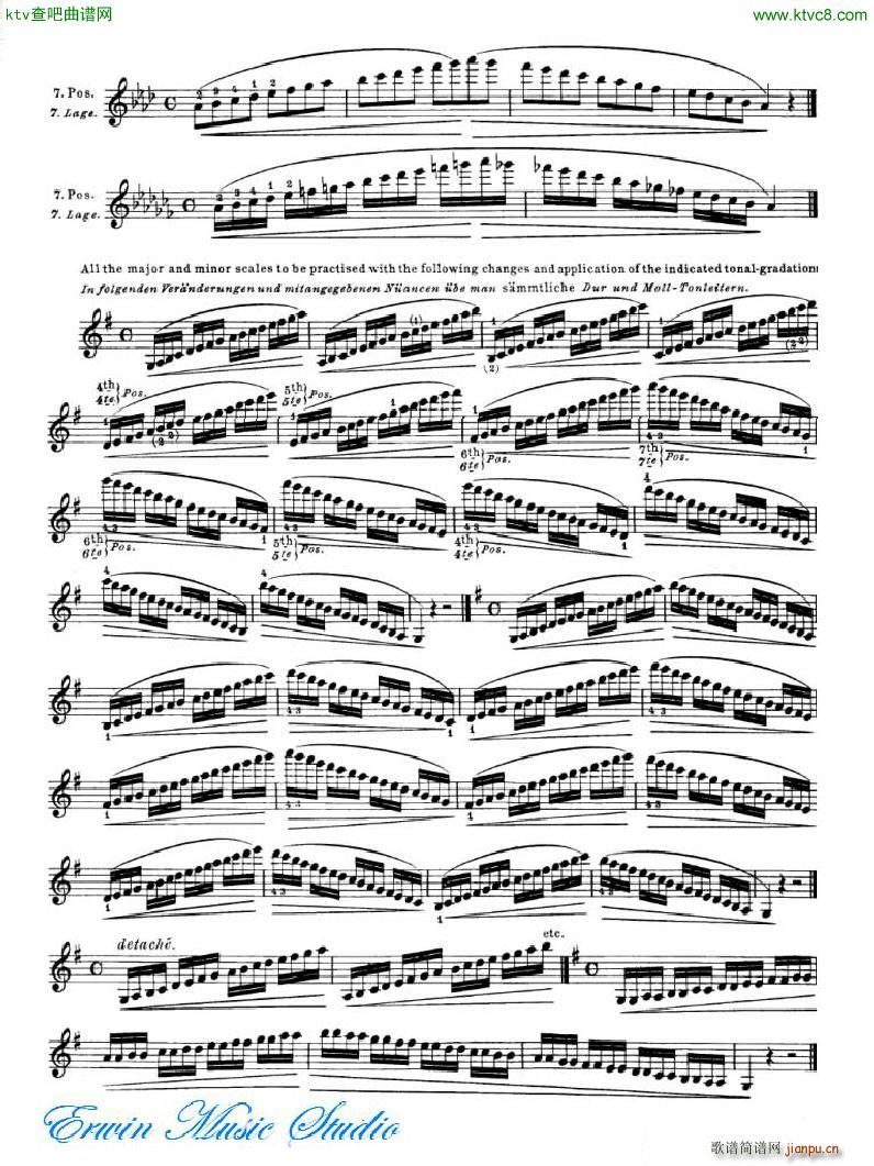 罗德 《罗德 24首练习曲Pierre Rode 24 Studi Per violino I IX》简谱