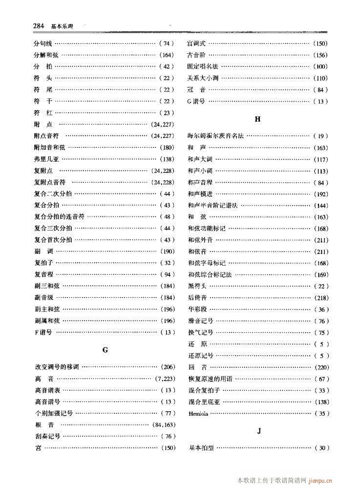 未知 《音乐基本理论241-289》简谱