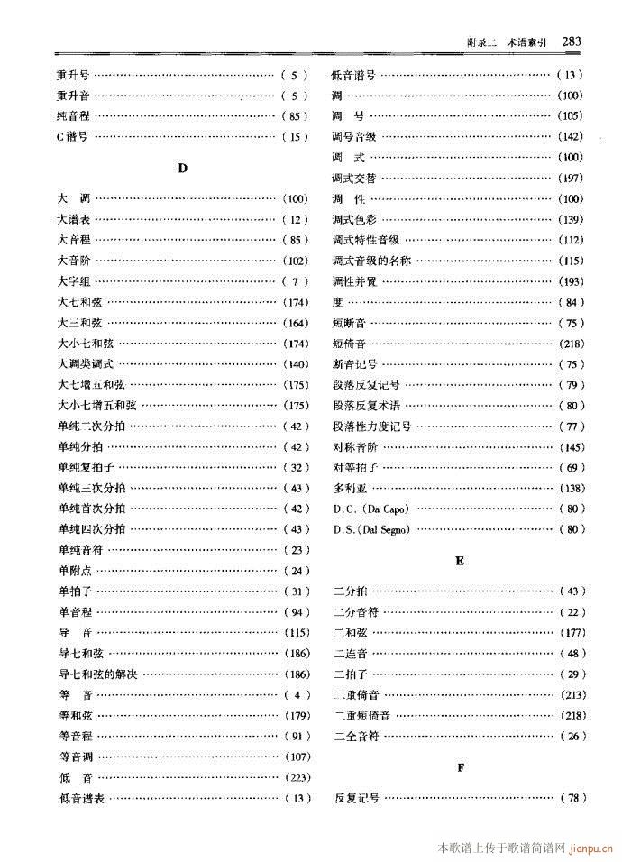 未知 《音乐基本理论241-289》简谱