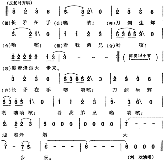 刘欢 《三国演义》简谱