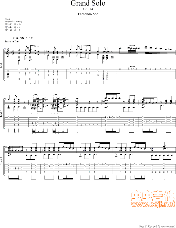 索尔   发布: 2010-6-27 ?? 网评:  (12票) 《Grand Solo 索尔（伟大的独奏）》简谱