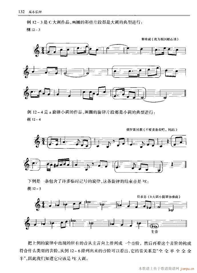 未知 《音乐基本理论121-160》简谱