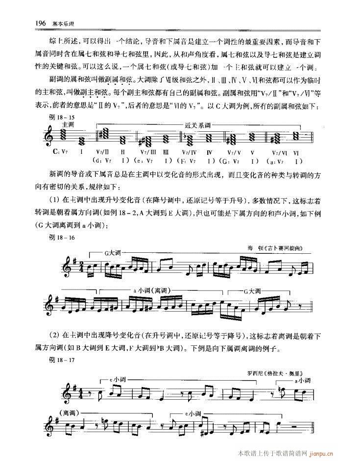 未知 《音乐基本理论161-200》简谱