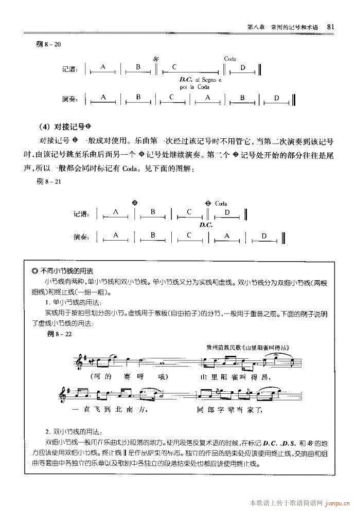 未知 《音乐基本理论81-120》简谱