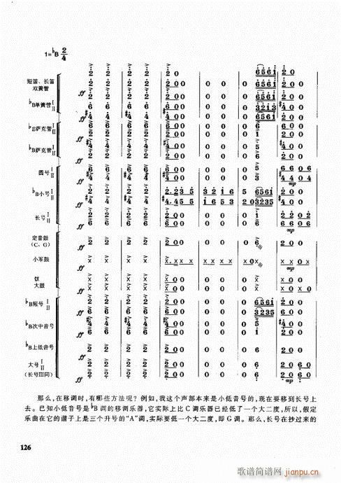 未知 《管乐队编配教程121-140》简谱