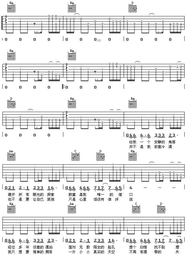 姜育恒   发布: 2004-11-10 ?? 网评:  (13票) 《多年以后-认证谱》简谱