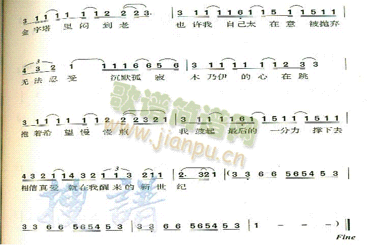 林俊杰 《木乃伊》简谱