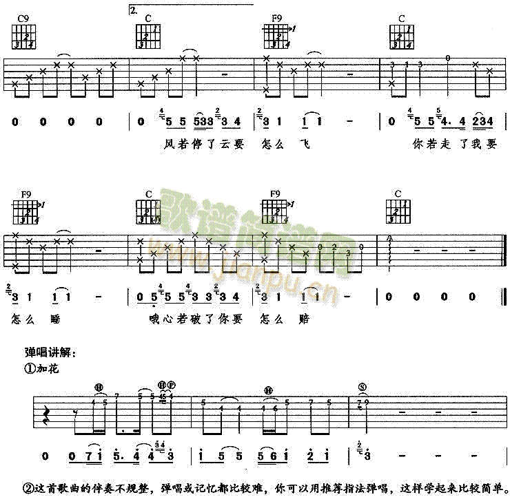 未知 《天黑》简谱