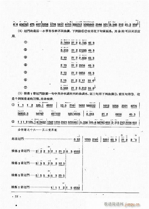 未知 《京胡演奏基础  厉不害编著61-80》简谱