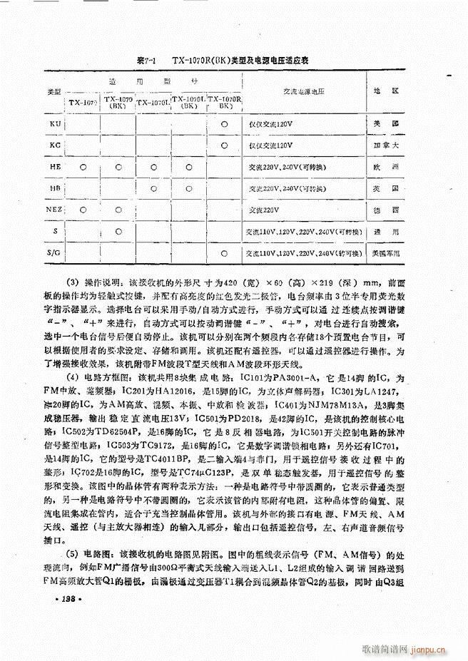 未知 《音响设备原理与维修181-240》简谱