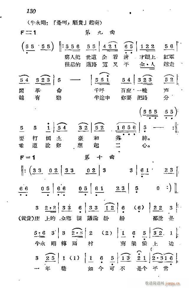 未知 《赤卫军  八场歌剧_121-150》简谱