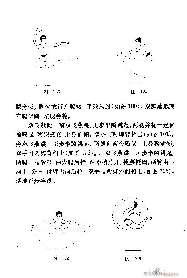 未知 《舞蹈动作选 目录-40》简谱