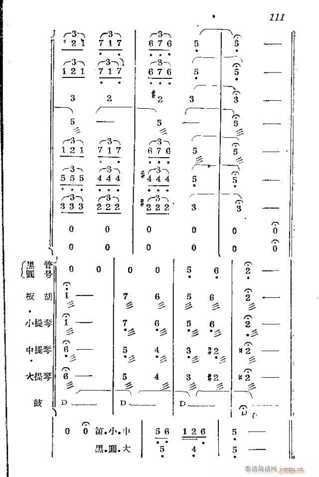 未知 《赤卫军  八场歌剧_ 91-120》简谱