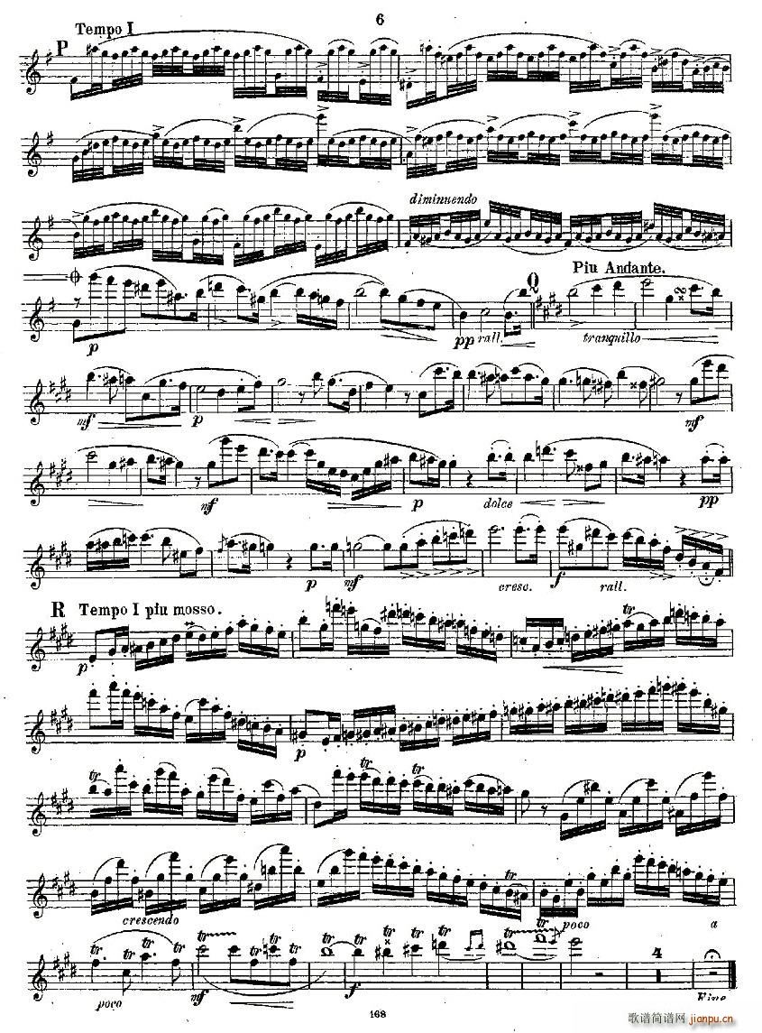 未知 《Concertstück . Op. 3. - flute part only》简谱