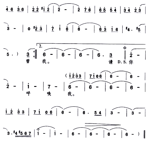 邓丽君 《爱人》简谱