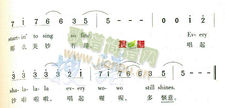 未知 《Yesterday Once More》简谱