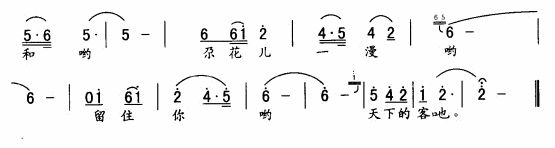 未知 《“花儿”留住天下客》简谱