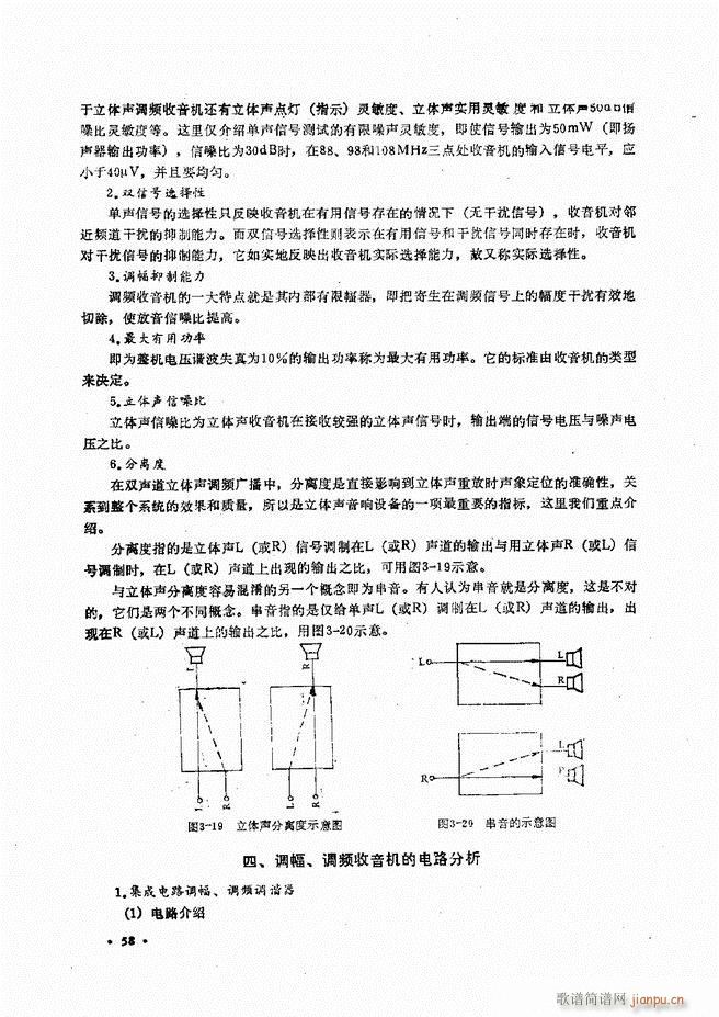 未知 《音响设备原理与维修目录 1-60》简谱