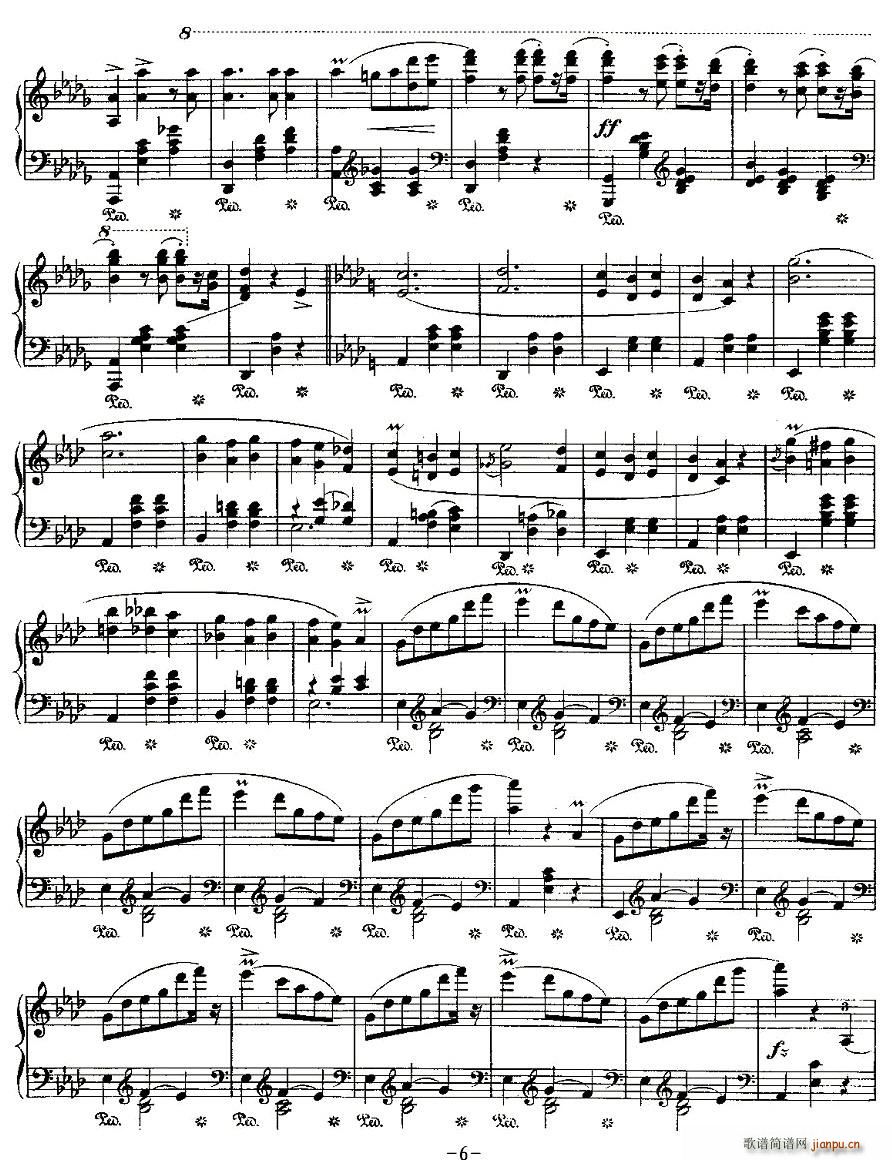 未知 《valse brillante，Op.34, No.1》简谱