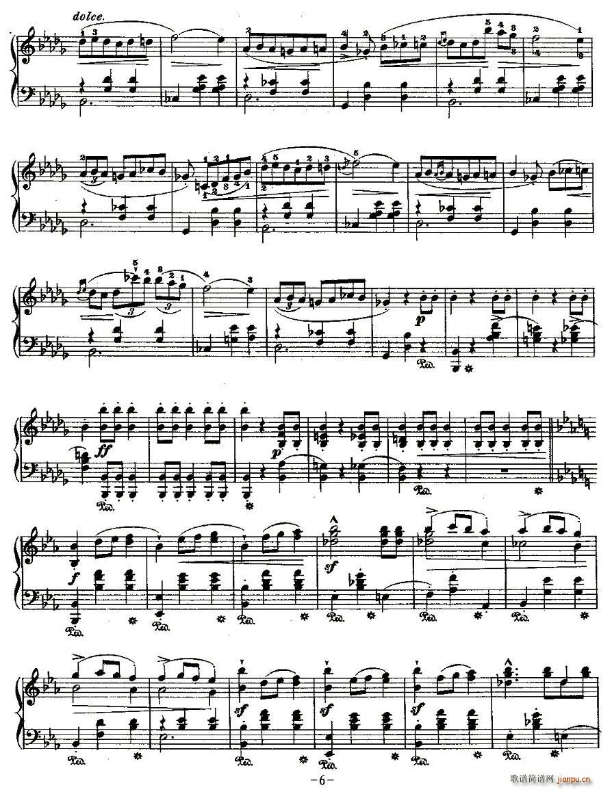 未知 《Grande valse brillante，Op.18,No.1》简谱