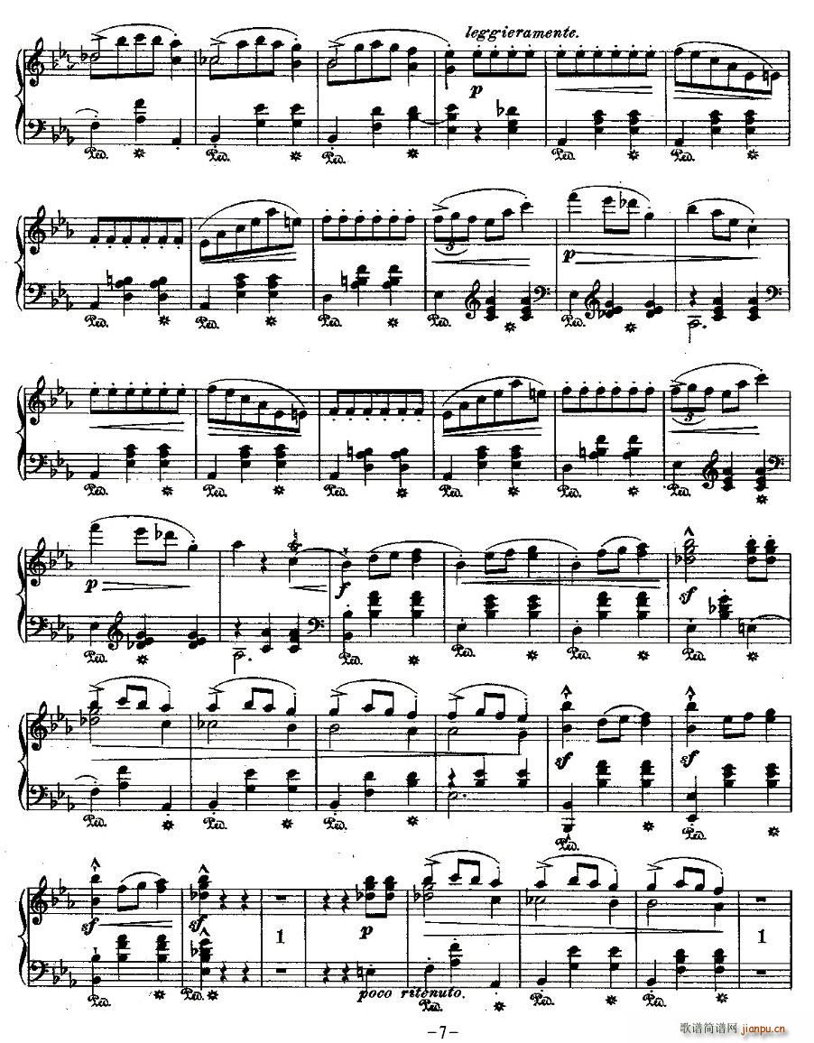 未知 《Grande valse brillante，Op.18,No.1》简谱