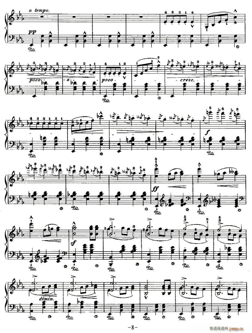 未知 《Grande valse brillante，Op.18,No.1》简谱