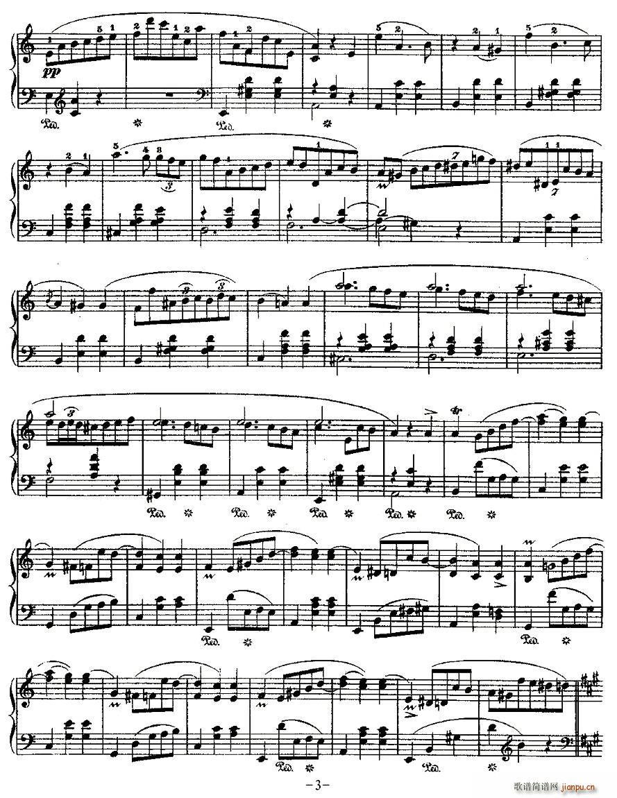 未知 《valse brillante，Op.34, No.2》简谱