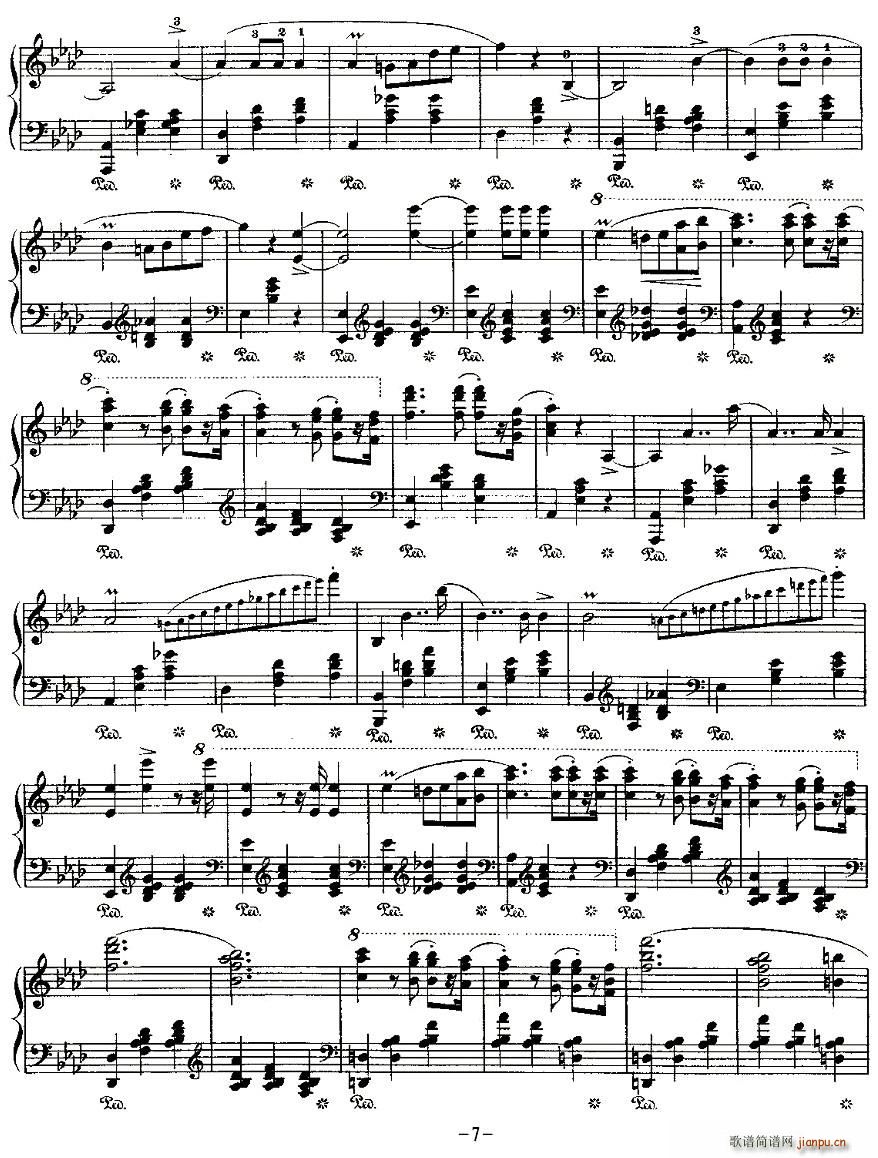 未知 《valse brillante，Op.34, No.1》简谱