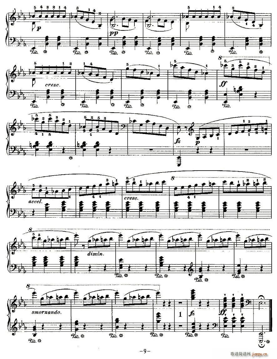 未知 《Grande valse brillante，Op.18,No.1》简谱