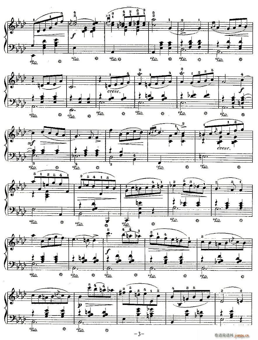 未知 《valse，Op.70, No.2》简谱