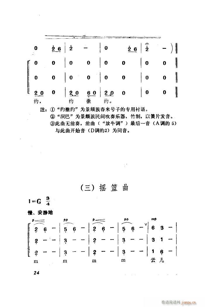 未知 《景颇童谣-4 赶街歌》简谱