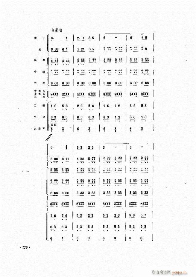 未知 《小型乐队编配b 61-120》简谱